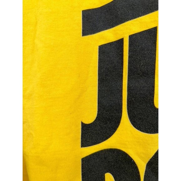 Nike Vintage Style Tee Size Large Womens Yellow Just Do It Logo - Picture 3 of 7